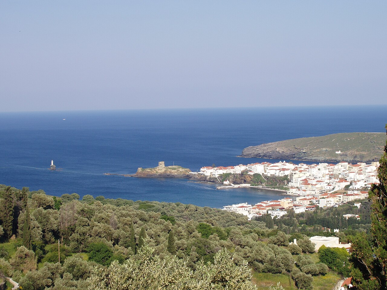 Sandy beaches in Andros — CalmBeach
