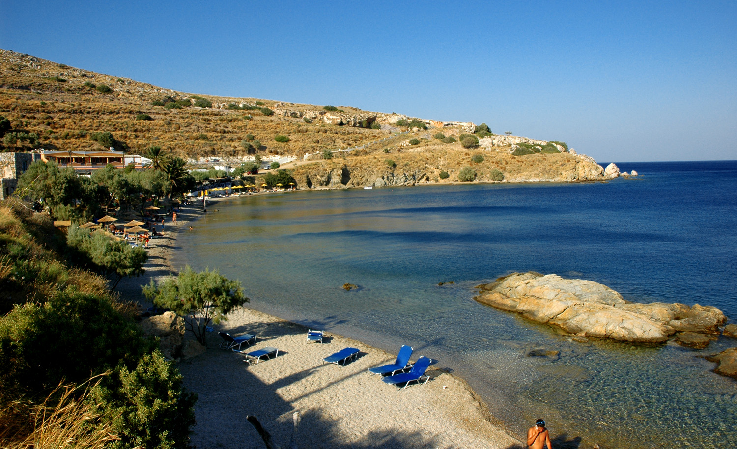 Organized beaches in Leros — CalmBeach